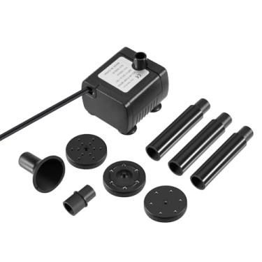 Imagem de Bomba de Fontenária Solar 10W com Painel Grande 3 Bicos Altura Máxima da Água 200cm para Banhos Aves Aquários Pequenas Lagoas Decoração Jardim