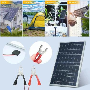 Imagem de Kit De Painel Solar Portátil De 15W, Resistente À Água IP65, Placa De 