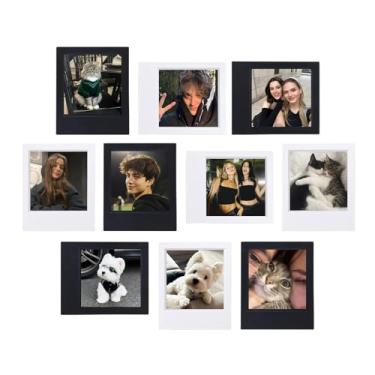 Imagem de CAIYOULE Moldura para câmera instantânea Polaroid Now 3rd/Now+/I-Type/600/Flip/SX-70, foto de filme de 10,7 x 8,9 cm, moldura para filmes Polaroid, exibição de mesa para casa, escola e escritório, 10