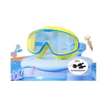 Imagem de Óculos De Natação Com Lentes Grandes Antiembaçantes E Proteção UV, Imp