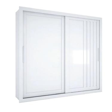 Imagem de Guarda Roupas Casal Ripado 2 Portas de Correr 4 Gavetas Trianon Zanzini