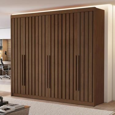 Imagem de Guarda Roupa Casal 6 Portas Ripadas Portugal - Conquista Móveis