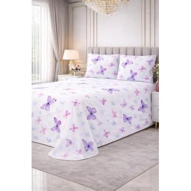 Imagem de Cobre Leito Bella Natureza LILÁS Super King SEM Enchimento de Manta 03