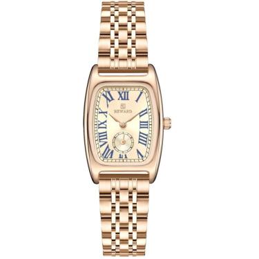 Imagem de Relógio Feminino Vintage Pulseira Em Aço Mostrador Elegante Casual à Prova D´agua Rosé