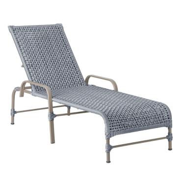 Imagem de Espreguiçadeira Catar Fendi E Corda Náutica Trama Original Prata