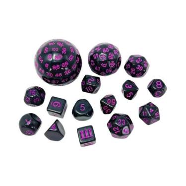 Imagem de Conjunto De Dados Poliédricos De 15 Peças, Acessórios Para Jogos De Ta