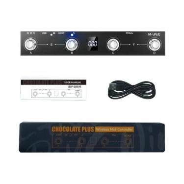 Imagem de Controlador MIDI Sem Fio Programável M-vave Chocolate plus Com 4 Botõe