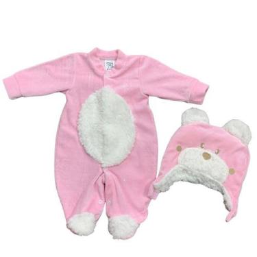 Imagem de Macacão Bebe Menina Fofinho Ursinha - MULEKA SAPEKA, Rosa, M