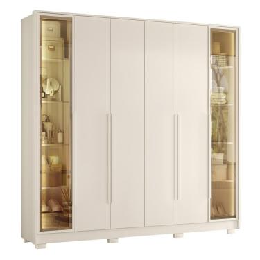 Imagem de Guarda Roupa Casal Napoli 6 Portas 4 Gavetas Off White – Móveis Albatroz Off White