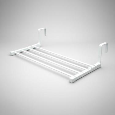 Imagem de Varal para box de encaixe Aluminio branco 60cm - VARAL MAGICO