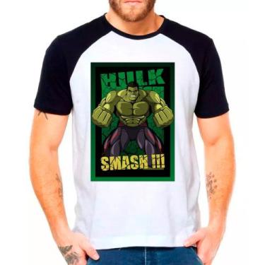 Imagem de Camiseta heróis hulk batman capitão américa coringa deadpool camisa ma