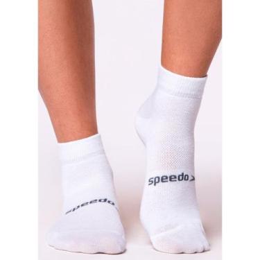 Imagem de Meia Esportiva Cano Curto Speedo 8033, Branco, 39-44