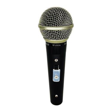 Imagem de Microfone Leson Sm58 P4 Preto Brilhante