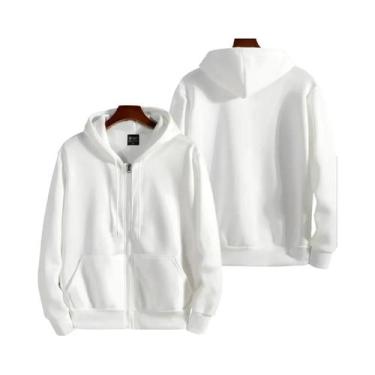 Imagem de Moletom Com Zíper De Manga Longa Para Mulheres E Homens, Casual, Outon