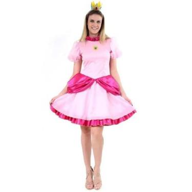 Imagem de Fantasia Princesa Peach - Super Mario - Abrakadabra, UNICA, M