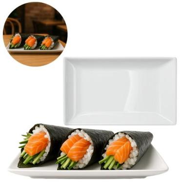 Imagem de Travessa Melamina 21,5cm Retangular Ideal P/ Restaurantes - Veneza