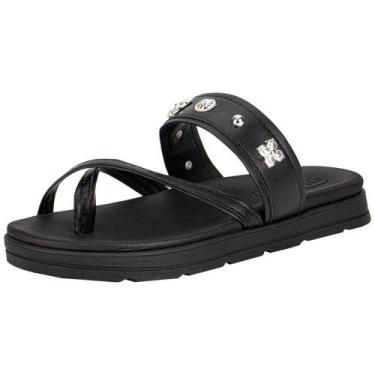 Imagem de Tamanco feminino flat moleca 5490125, Preto, 36