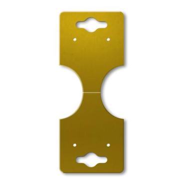 Imagem de Tag Brinco E Pulseira Branco Gravata 200 Unidades - IBEMA, Dourado