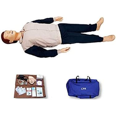 Imagem de Manequim de trauma de função completa, instrutor de manequins de RCP, manequins de simulador de treinamento com acessórios médicos Modelo de treinamento de compressões torácicas Manequim de
