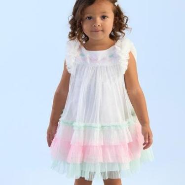 Imagem de Vestido Infantil Festa Tule Camadas c/Brilho Petit Cherie-Feminino