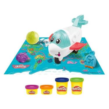 Imagem de Massinha Play Doh Avião Explorador com 04 potes - Hasbro