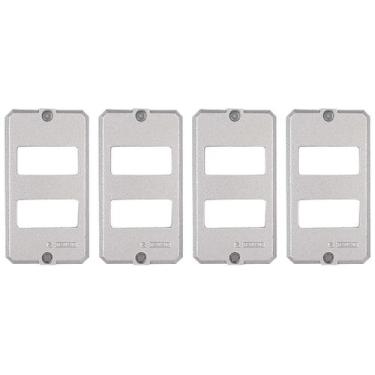 Imagem de 4 Placas De Alumínio Polido Para Condulete 3/4 Tramontina