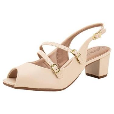 Imagem de Peep Toe Feminino Salto Grosso Beira Rio 4777497-Feminino