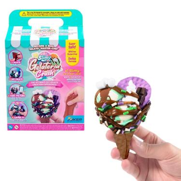 Imagem de Kit Slime de Sorvete Slimy Gelateria Sorvete Cone Chocolate