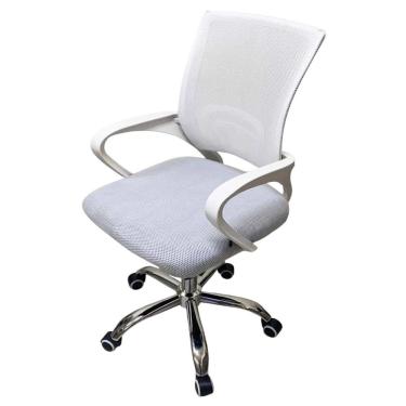 Imagem de Cadeira Estudo Trabalho Giratoria Ergonomica Altura Ajustavel Confortavel Casa Quarto Apoio Braços