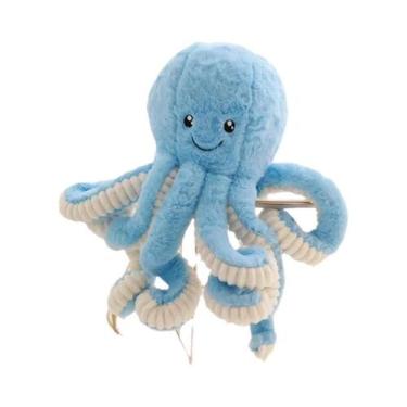 Imagem de Brinquedo De Pelúcia Polvo Kawaii De 18cm, Animal Marinho Macio E Rech