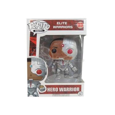 Imagem de Boneco Estilo Funko Liga Da Justiça Dc Pvc Cyborg 9Cm