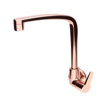 Imagem de Torneira para Cozinha Monocomando de Parede - Lorenzetti Flat F71, Ros
