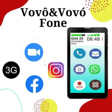 Imagem de Tablet vovô&vovófone 64gb 3g tela 10 2gb de ram botões sos - MULTILASE