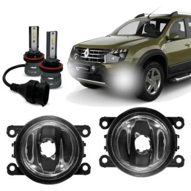Imagem de Par Farol De Milha Auxiliar Led Small Duster 2011 a 2019 - Rayx