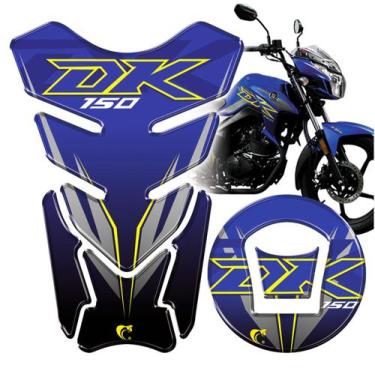 Imagem de Protetor De Tanque e Bocal Adesivo Moto Haojue Dk 150 Azul - Cobra Mot