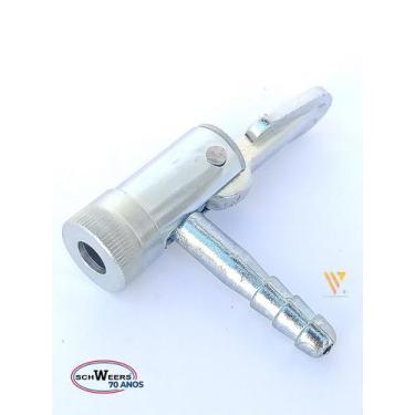 Imagem de Bico c/ trava para compressor encher pneu sem retenção - PROFISSIONAL 