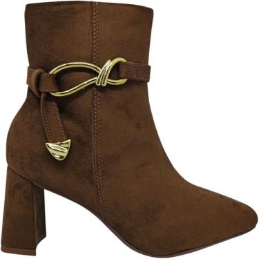 Imagem de Bota Feminina Casual Social Dia a Dia Passeio Trabalho Festa Bico Quadrado Cano Baixo Conforto Beira Rio 9092.101