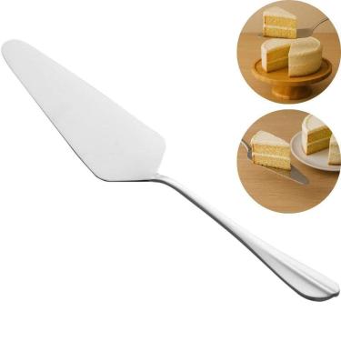 Imagem de Espátula para Bolo Positano em Aço Inoxidável com Cabo Ergonômico Prata Lyor