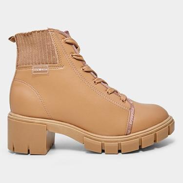 Imagem de Bota Coturno Moleca Tratorada Malha Feminina-Feminino