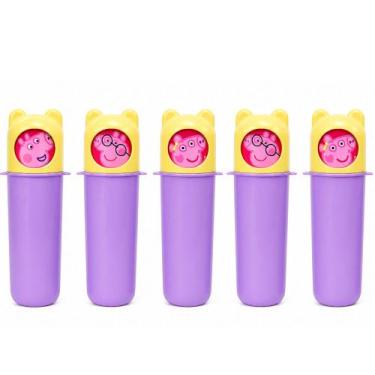 Imagem de 5 Potes Multiuso Peppa Porta Doces Lembrancinha p/ Festa - Plasútil