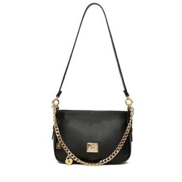Imagem de Bolsa Feminina Rafitthy Tote Pequena Correntinhas Preto-Feminino