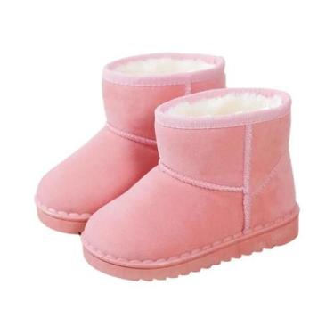Imagem de Botas De Neve Térmicas Para Meninos E Meninas, Clássicas, Em Suede, Pa