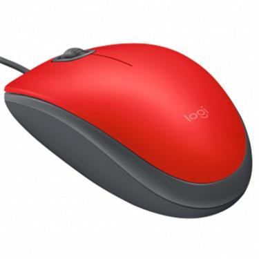 Imagem de Mouse Logitech M110 Silent - USB - 1000dpi - Vermelho - 910-005492