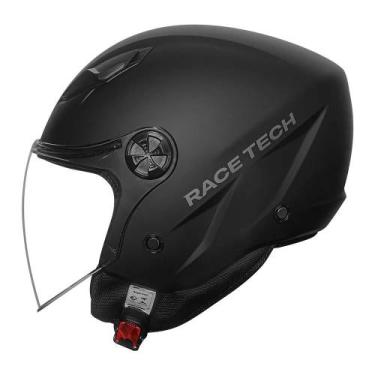 Imagem de Capacete Race Tech Play Monocolor Preto Fosco Tamanho:56, 56
