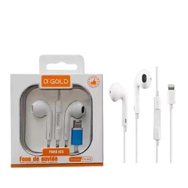 Imagem de Fone de Ouvido lightning iphones Conexão direta Alta Qualidade A'Gold