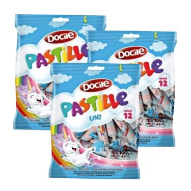 Imagem de Pastilha Pastille Unicórnio Mini 12 100g - 3 Unid