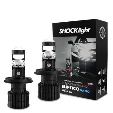 Imagem de Kit Lampada de Led H7 Nano 6500k 5000 Lumens 35w Projetor Elíptico - S