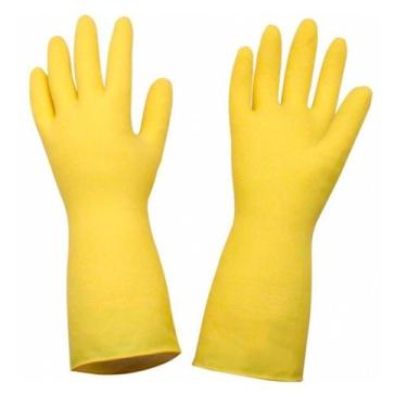 Imagem de Luva De Limpeza Multiuso Amarela Borracha Latex Light G - N/D