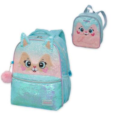 Imagem de Kit Mochila e Estojo Escolar Infantil Coleção Pack Me Pacific, Sweet f