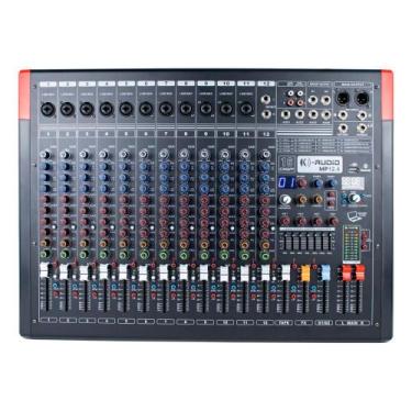 Imagem de Mesa de Som 12 Canais 4 Auxiliares K-Audio MP 12.4 - Kadosh
